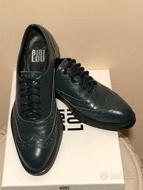 Scarpe pelle derby francesine NUOVE BIBI LOU 40