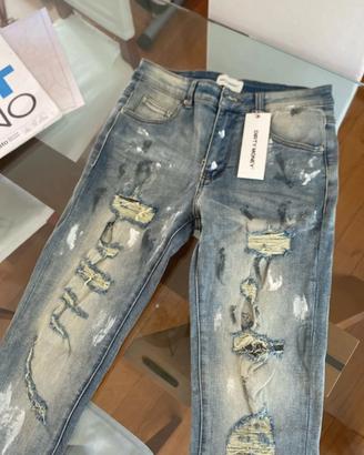 JEANS STRAPPATI DIRTY MONEY