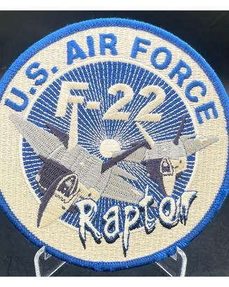 Patch Ricamata U.S. Air Force F-22 Raptor Velcro