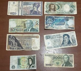 Lotto Banconote Rare Africa, Europa e Sud America