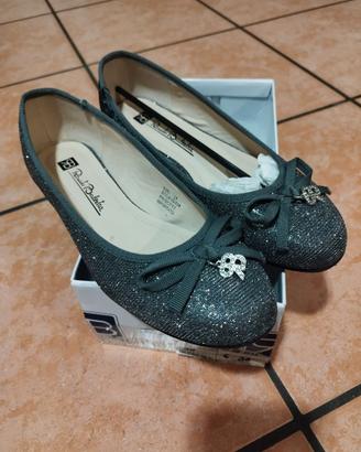 Ballerine Renato Balestra colore grigio platino
