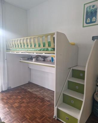 Struttura letto cameretta Moretti compact