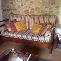 Letto singolo d'antiquariato fine 800