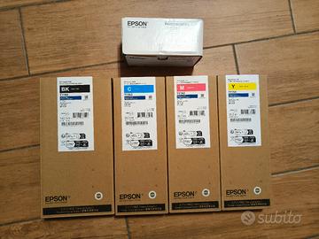 Kit cartucce nuove Epson C800 + box manutenzione