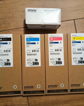 Kit cartucce nuove Epson C800 + box manutenzione