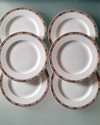 Set 6 Piatti Piani Hutschenreuther  Bone China 