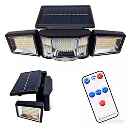 Faretto LED Solare da Esterno con Sensore di Movim