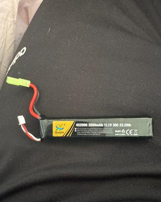 batteria fucile softair da 2000mAh 11V