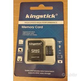 Micro SD Kingstick 64 GB memoria + adattatore