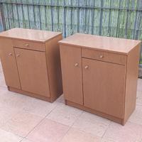 Coppia di Mobiletti, Comodini / Scarpiere Multiuso