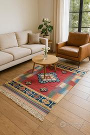 Tappeto kilim artigianale arredamento etnico-boho 