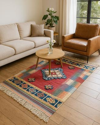 Tappeto kilim artigianale arredamento etnico-boho 