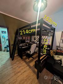 Letto a Castello con scrivania 