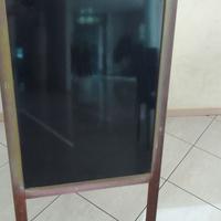 Lavagna nera cavalletto treppiedi in legno