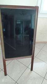 Lavagna nera cavalletto treppiedi in legno