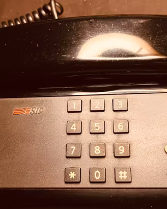 Telefono da tavolo Sirio black