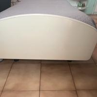 Struttura  letto singolo e comodino nuovi