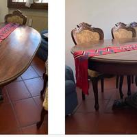 Tavolo ovale da pranzo Luigi Filippo