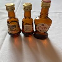 bottigliette alcolici da collezione mai aperte