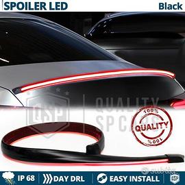 SPOILER LED Posteriore BMW Serie 6 7 Adesivo NERO