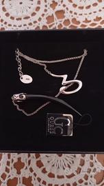 Collana GUESS catenina argento NEW