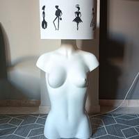 Lampada manichino "Lady in Black and White"