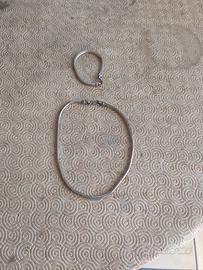 COLLANA + BRACCIALE IN ARGENTO