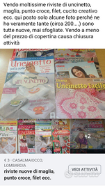 Riviste nuove di p. croce, maglia,uncinetto, filet