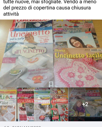 Riviste nuove di p. croce, maglia,uncinetto, filet