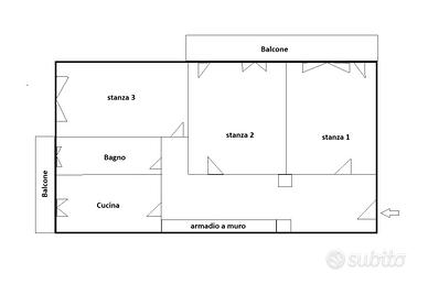 Stanze per studenti contratto transitorio