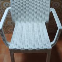 Sedia in resina da giardino