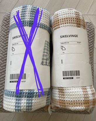 Plaid ikea cotone