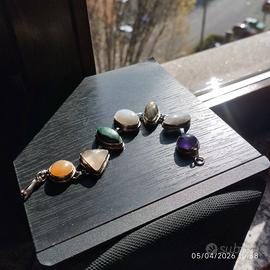 bracciale  in argento e pietre naturali 