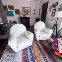 Coppia di poltrone Frau-vanity fair di pelle