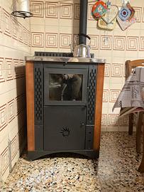 Stufa pellet con piano cottura