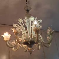 Lampadario in vetro di Murano