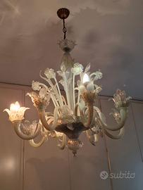 Lampadario in vetro di Murano