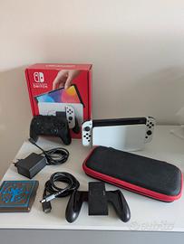 Nintendo Switch oled+ controller pro + microSD 128
