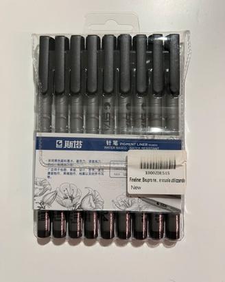 Set da 9 penne fineliner a pigmento STA