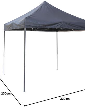 Gazebo pop-up 2.5x2.5m completamente impermeabile
