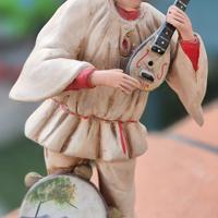 Statuetta di pulcinella terracotta
