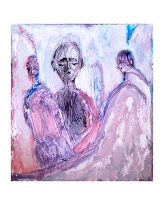 Dipinto - Fuori dall' ombra 21 - 25 X 27.5 cm 