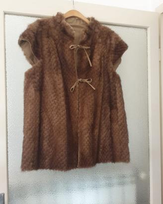 Gilet visone double face