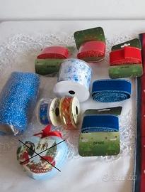 Nastri vari colori. Decorazioni Natalizie