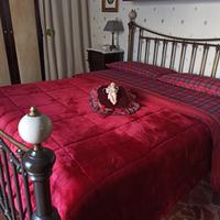 Letto matrimoniale in ottone brunito