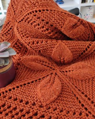 Coperta in lana matrimoniale fatta a mano