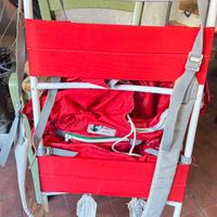 Zaino campeggio con sedia incorporata