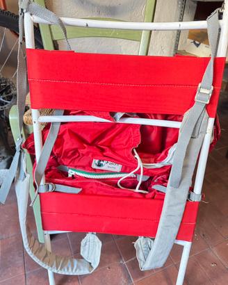 Zaino campeggio con sedia incorporata