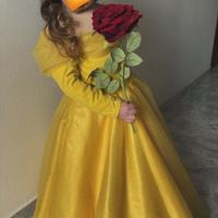 Vestito carnevale la bella e la bestia