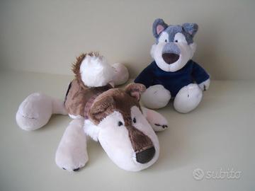 Peluche coppia Husky Jack & Jill di Nici, NUOVI!